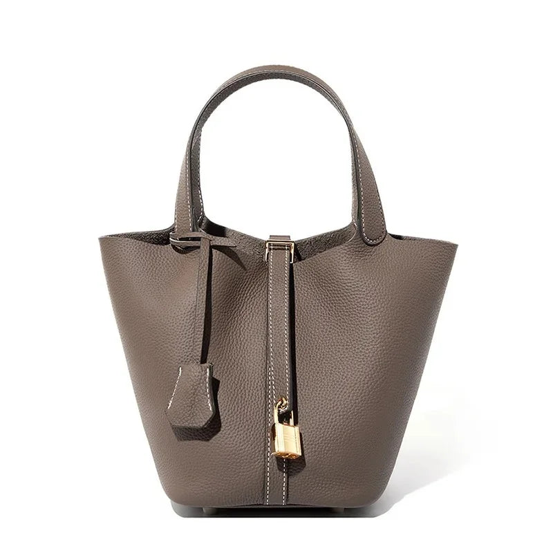 Lumina Cowhide Bucket Bag