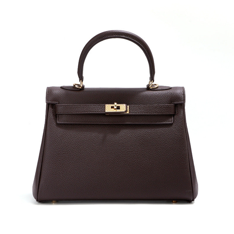 Lumina Genuine Leather Kelly Handbag